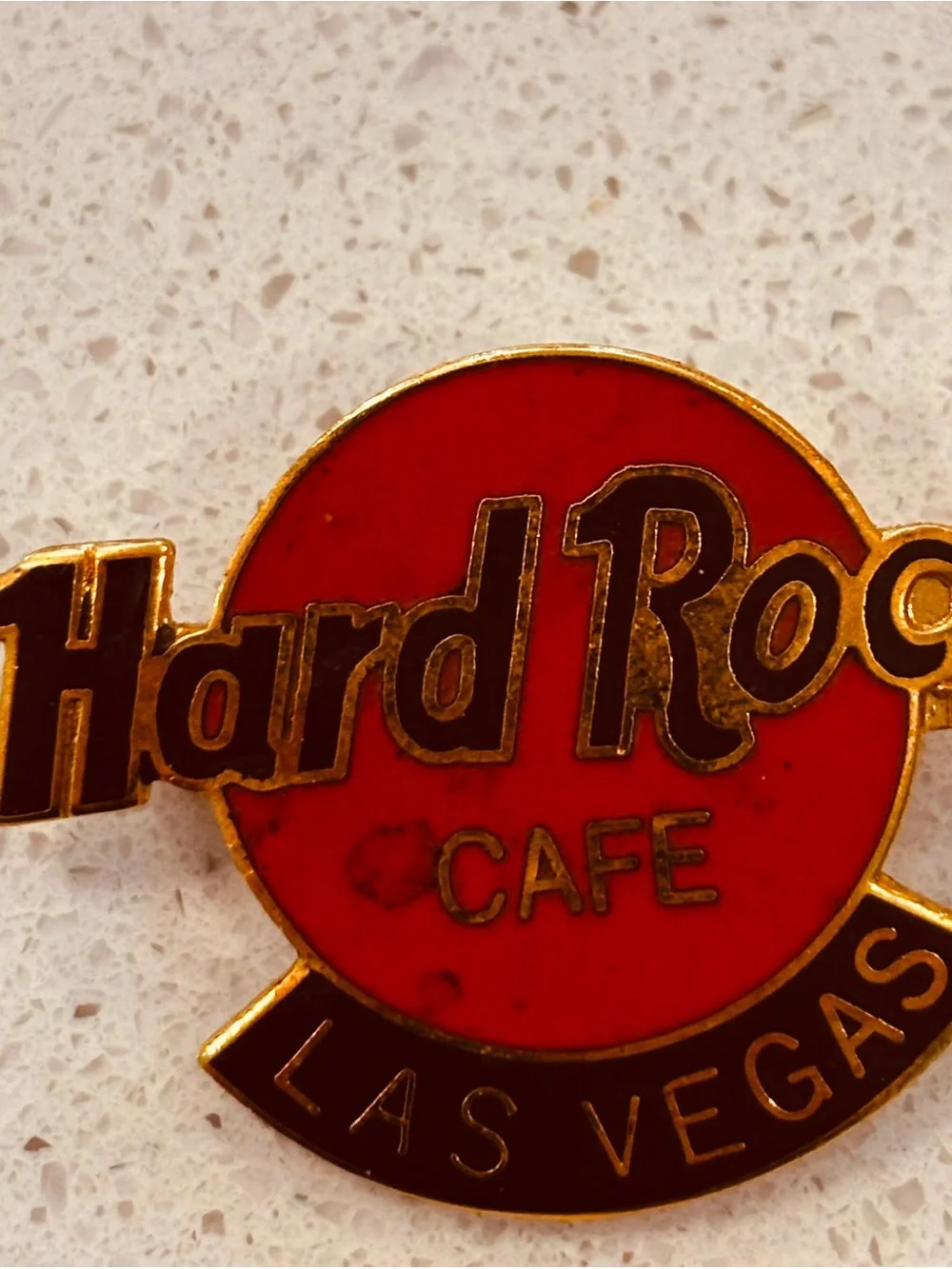Hard Rock Cafe Las Vegas Pin and Pewter New York Skyline Brooch Set